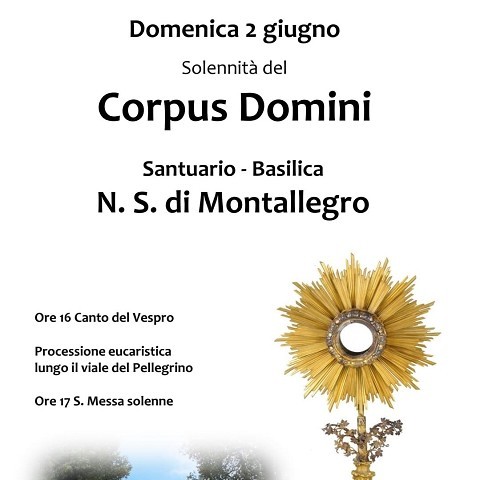 Solennità del Corpus Domini al Santuario