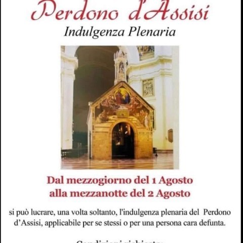 Perdono di Assisi al Santuario
