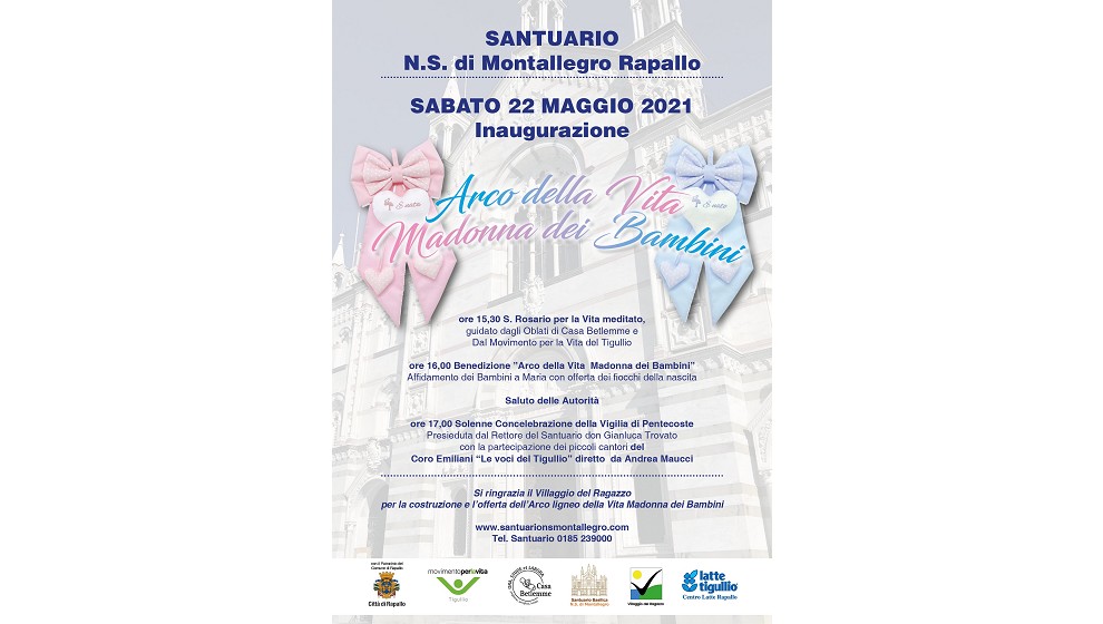 Inaugurazione “Arco della Vita” Madonna dei bambini 22 maggio 2021