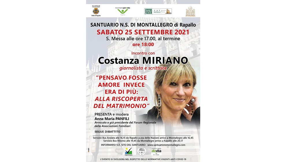 Incontro con Costanza Miriano - Pensavo fosse amore, invece era di più: alla riscoperta del matrimon