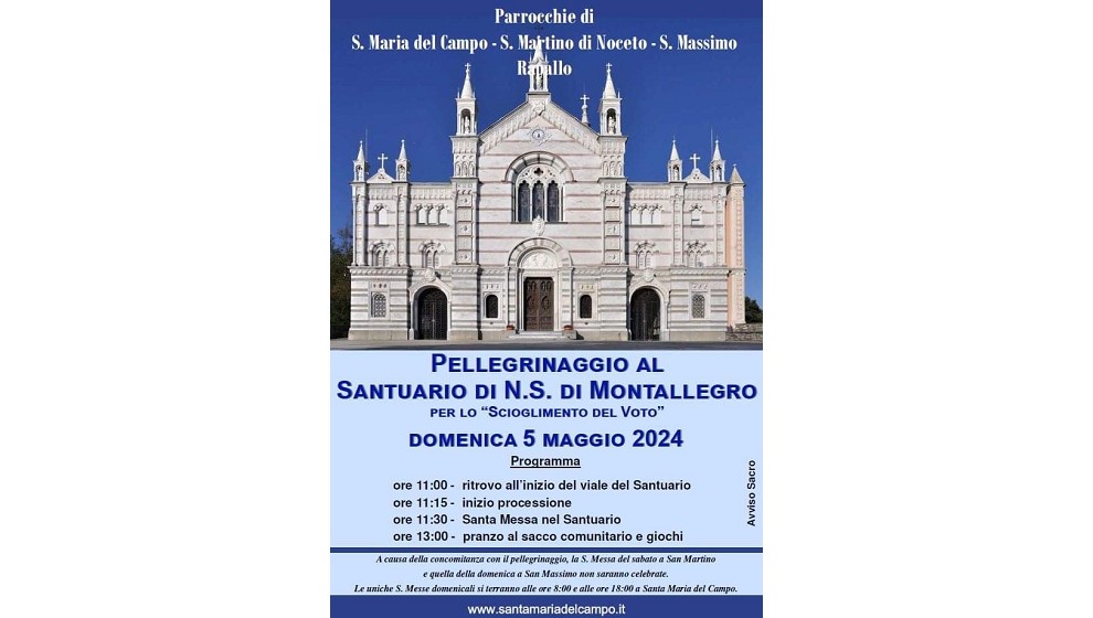 Pellegrinaggio dalle Parrocchie di S. Maria del Campo-S. Martino-S. Massimo