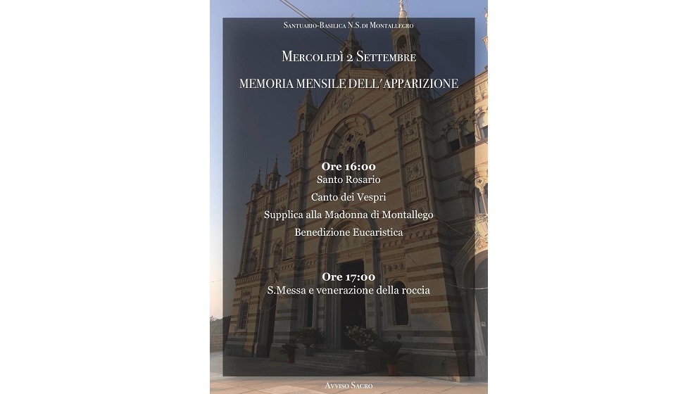 Memoria mensile dell’ Apparizione