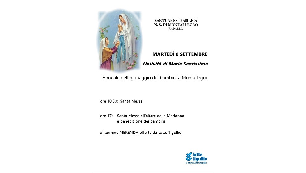 Pellegrinaggio dei Bambini per la Festa della Natività di Maria